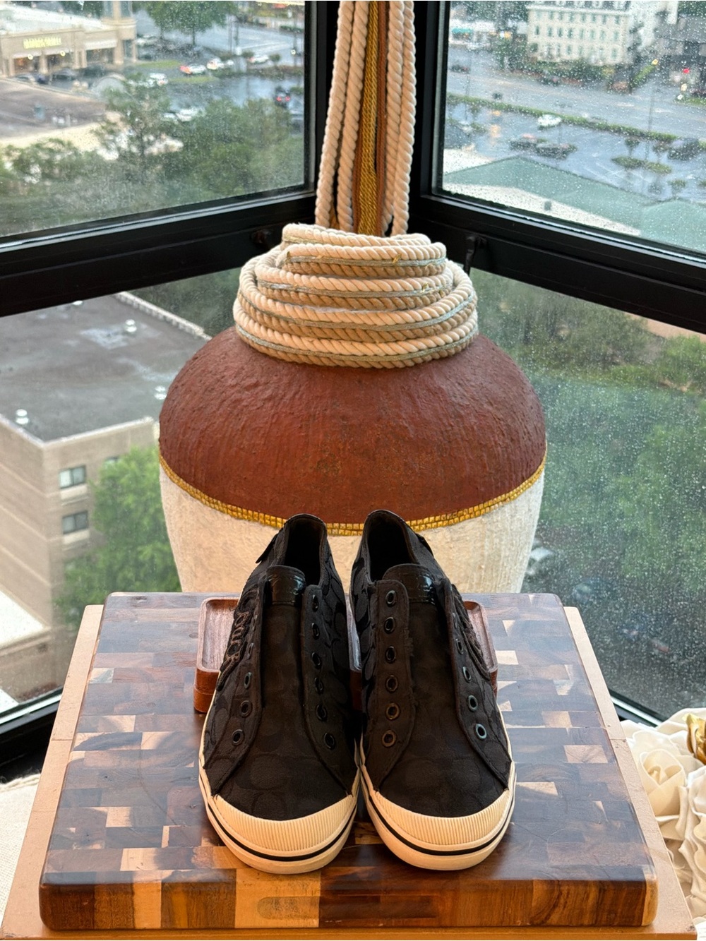 Coach Black Slip-On Athletic Sneakers